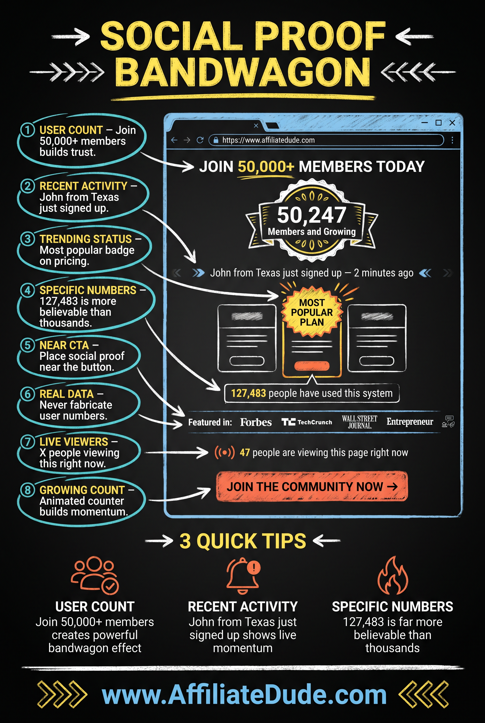 Social Proof (Bandwagon Effect) infographic