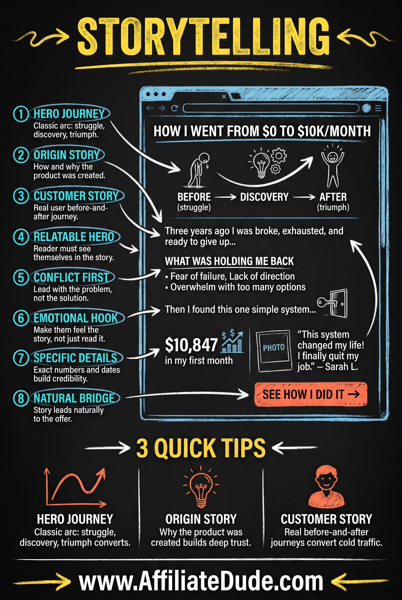 Storytelling infographic