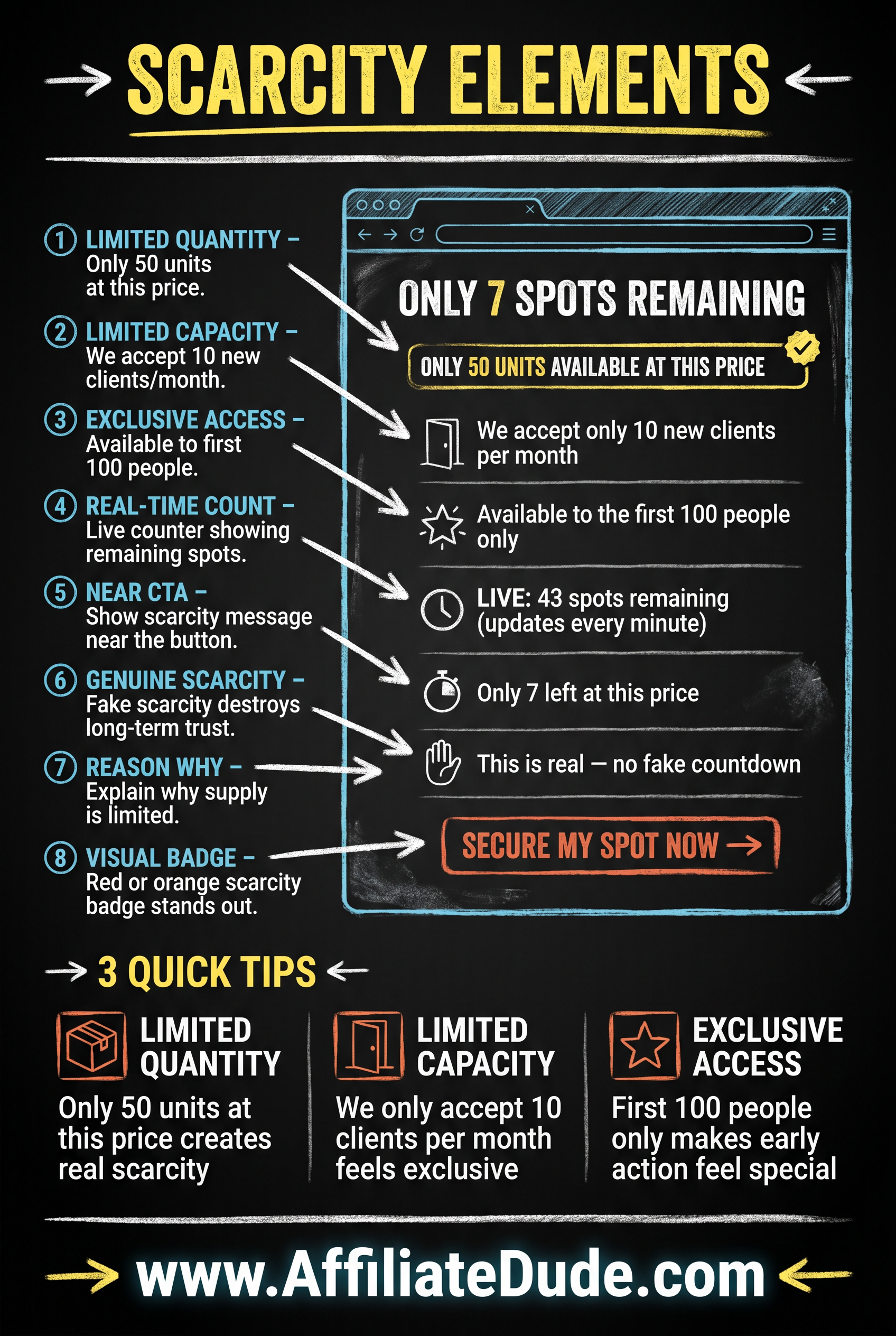 Scarcity Elements infographic