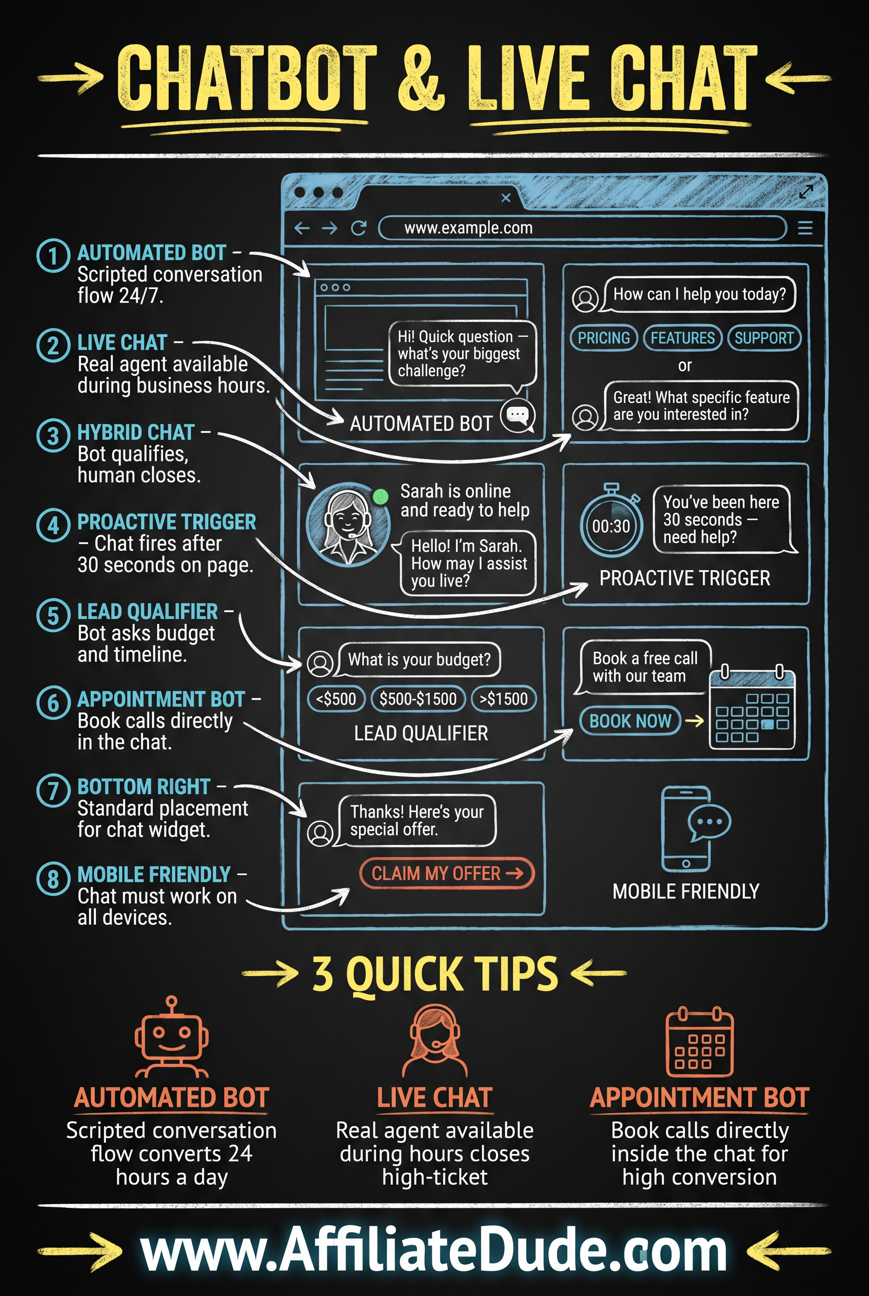 Live Chat Widgets infographic