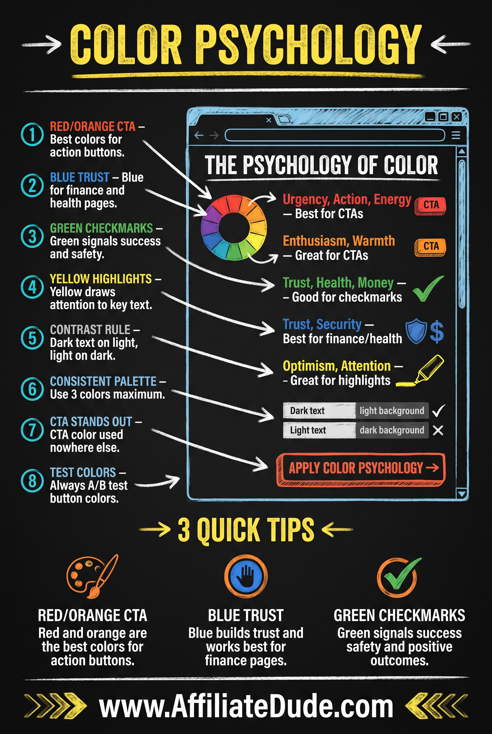Sticky Header / Floating CTA infographic