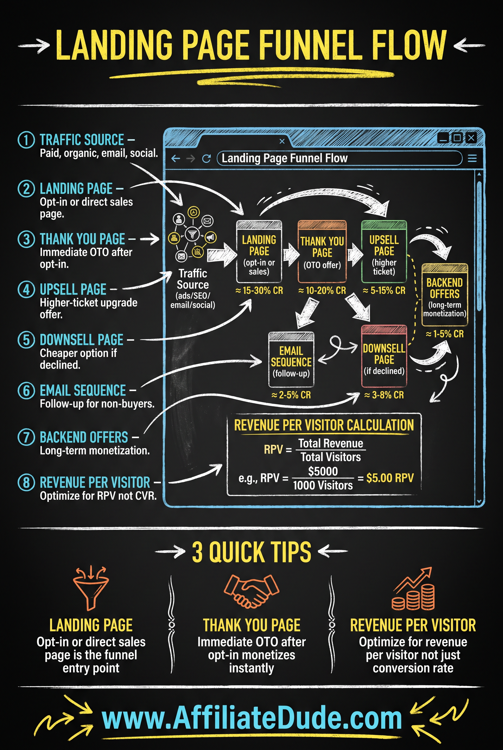 Funnel Analytics & Tracking infographic